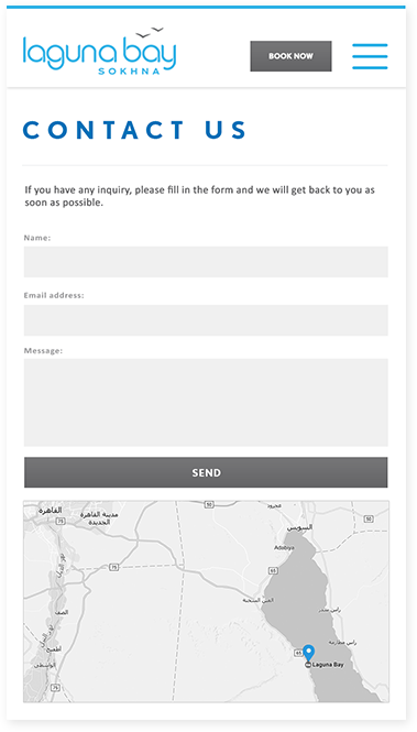 Laguna Bay Sokhna Web Design, Website Development Contact Us Form Screenshot 