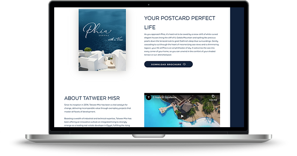 Tatweer Misr Website Development, Web Maintenance Screenshot 03