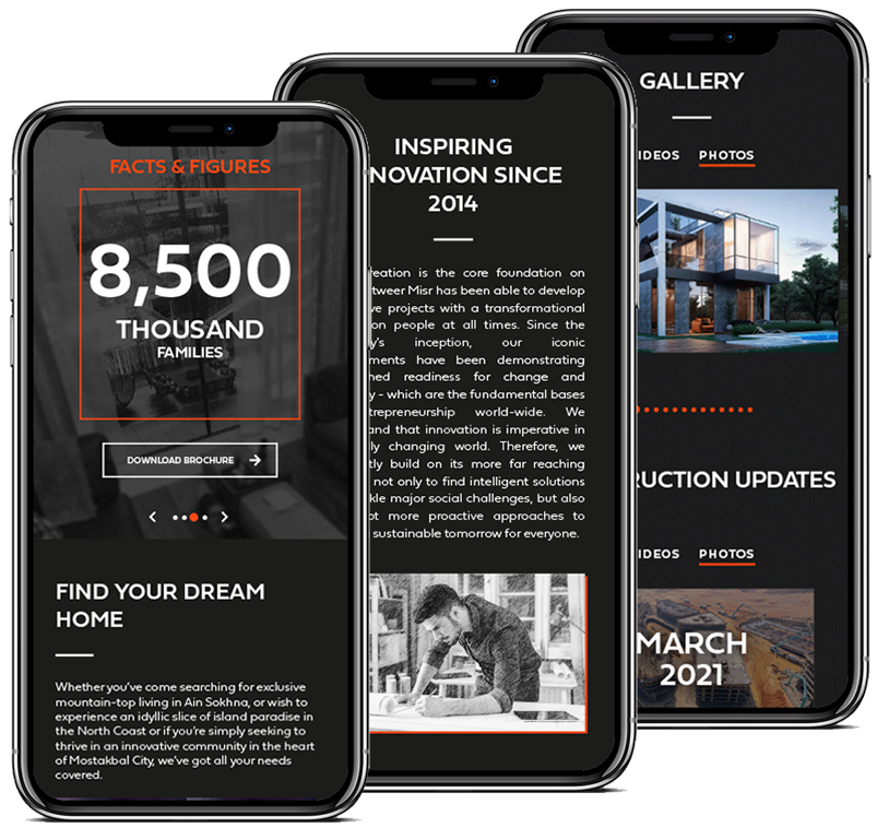 Tatweer Misr Web Design, Website Development Mobile Screenshots